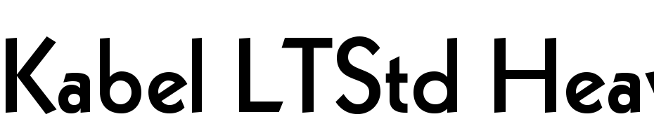 Kabel LT Std Heavy Font Download Free