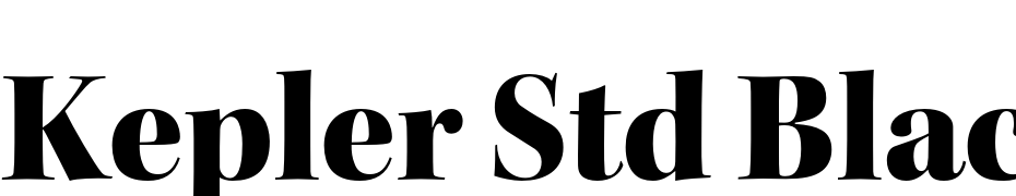 Kepler Std Black Display Font Download Free