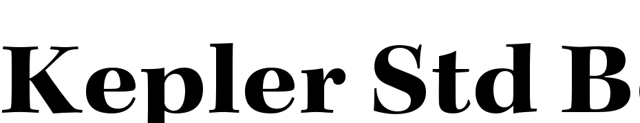 Kepler Std Bold Extended Subhead Font Download Free