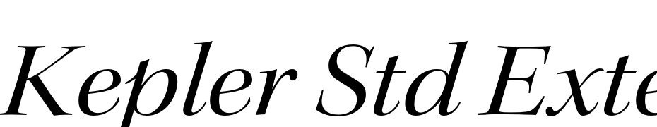 Kepler Std Extended Italic Display Font Download Free