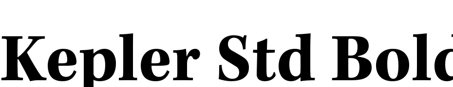 Kepler Std Bold Semicondensed Caption Font Download Free