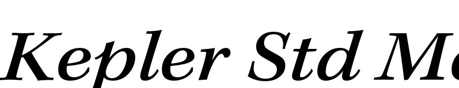 Kepler Std Medium Extended Italic Font Download Free