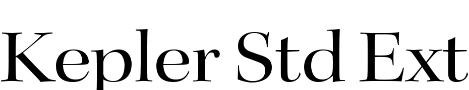 Kepler Std Ext Disp Font Download Free