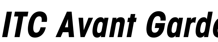 ITC Avant Garde Gothic Std Bold Condensed Oblique Font Download Free