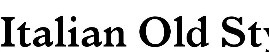 Italian Old Style MT Std Bold Font Download Free