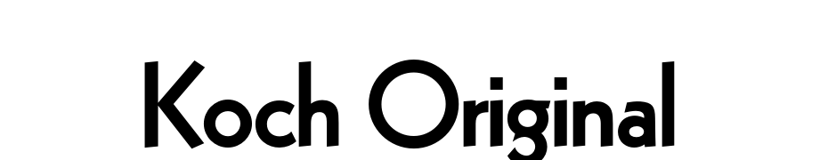 Koch Original Font Download Free