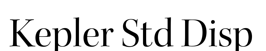 Kepler Std Display Font Download Free