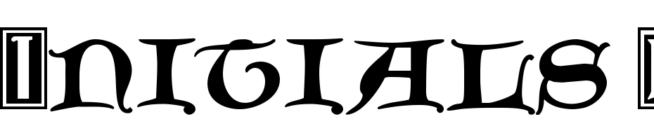 Initials Bradleyand Caxton Normal Font Download Free