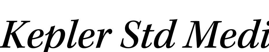 Kepler Std Medium Italic cкачати шрифт безкоштовно