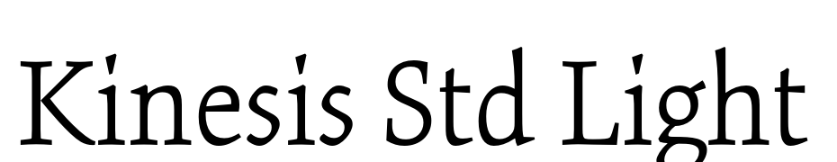 Kinesis Std Light Font Download Free