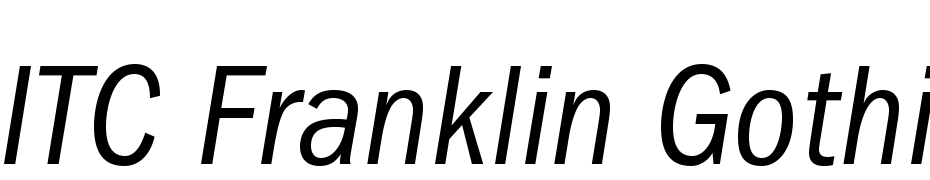 ITC Franklin Gothic Std Book Condensed Italic Font Download Free