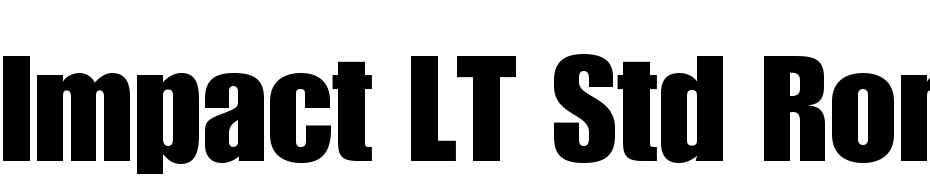 Impact LT Std Roman Font Download Free