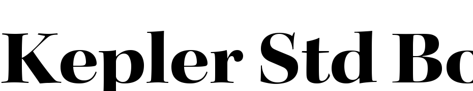 Kepler Std Bold Extended Display Font Download Free