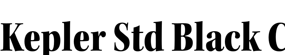 Kepler Std Black Condensed Subhead Font Download Free