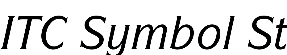 ITC Symbol Std Medium Italic Font Download Free