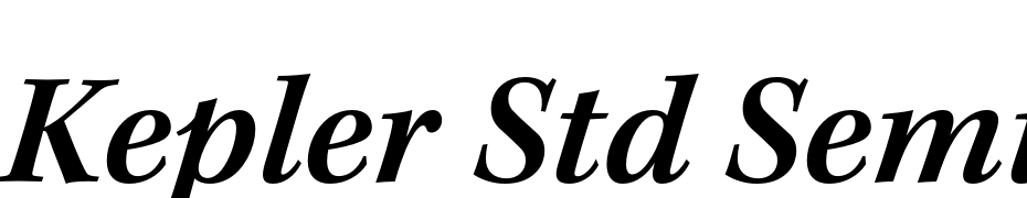 Kepler Std Semibold Italic Font Download Free