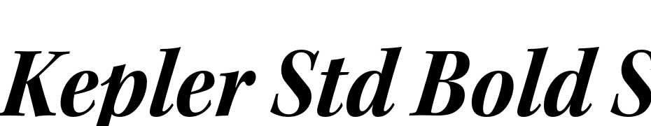 Kepler Std Bold Semicondensed Italic Subhead Fuente Descargar Gratis