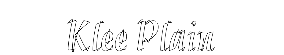 Klee Plain Font Download Free