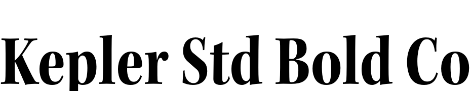 Kepler Std Bold Condensed Subhead Font Download Free