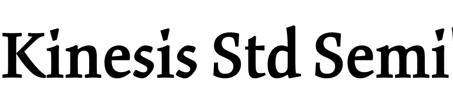Kinesis Std Semibold Font Download Free