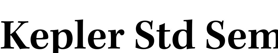 Kepler Std Semibold Font Download Free