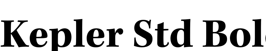 Kepler Std Bold Font Download Free
