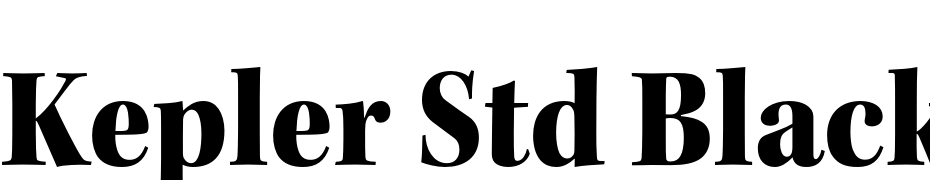 Kepler Std Black Semicondensed Subhead Font Download Free