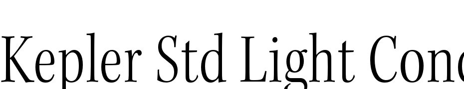 Kepler Std Light Condensed Subhead Font Download Free