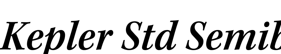 Kepler Std Semibold Semicondensed Italic Font Download Free