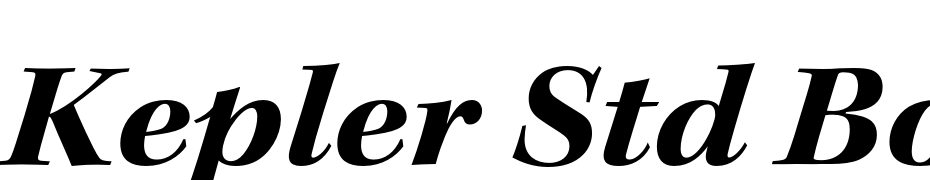 Kepler Std Bold Extended Italic Subhead Font Download Free