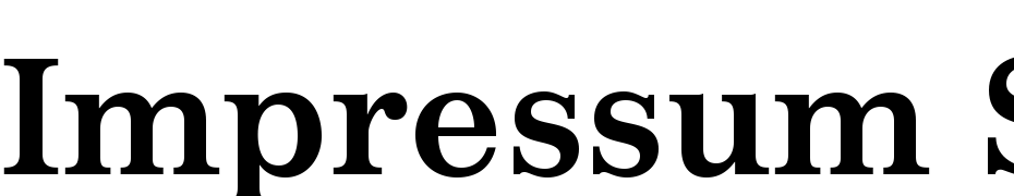 Impressum Std Bold Font Download Free