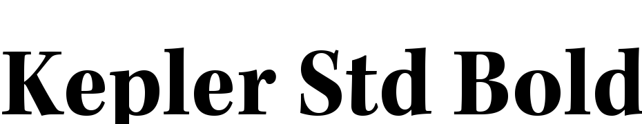 Kepler Std Bold Semicondensed Font Download Free