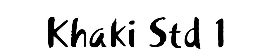 Khaki Std 1 Font Download Free