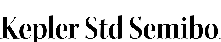 Kepler Std Semibold Semicondensed Display Font Download Free