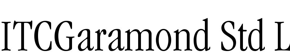 ITC Garamond Std Light Condensed Font Download Free