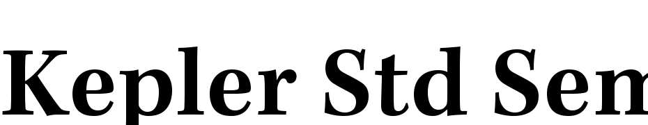 Kepler Std Semibold Caption Yazı tipi ücretsiz indir