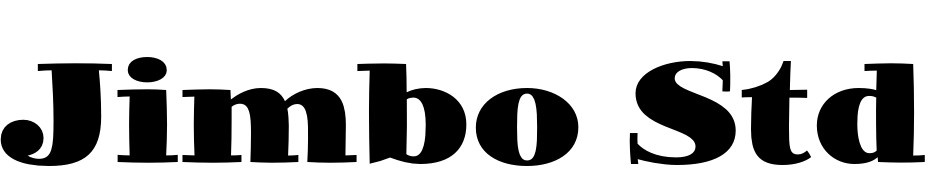Jimbo Std Black Font Download Free