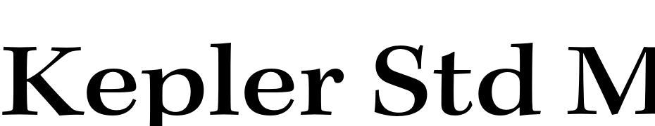 Kepler Std Medium Extended Font Download Free