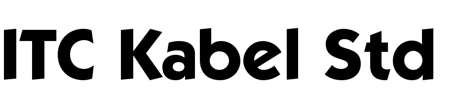 ITC Kabel Std Bold Font Download Free