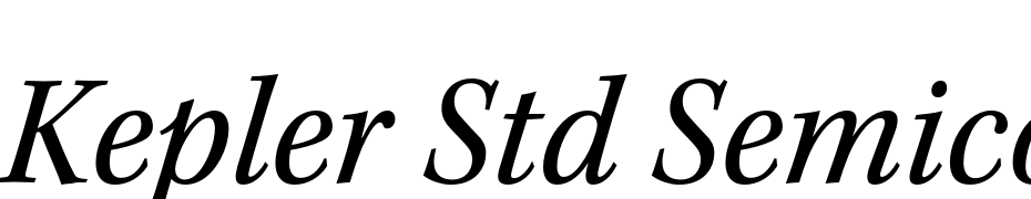 Kepler Std Semicondensed Italic Font Download Free
