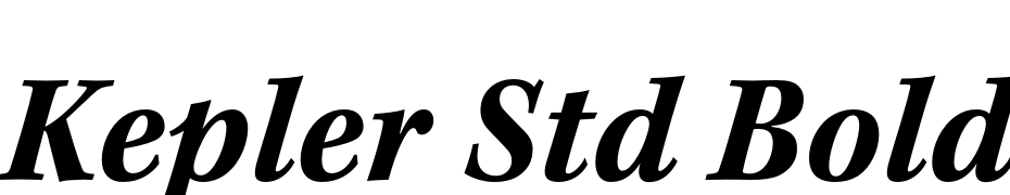 Kepler Std Bold Semicondensed Italic Caption Font Download Free