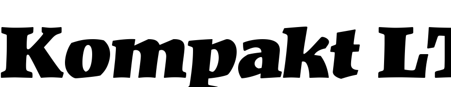 Kompakt LT Std Black Font Download Free