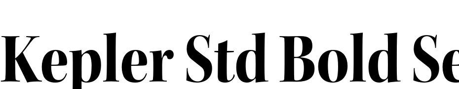 Kepler Std Bold Semicondensed Display Font Download Free