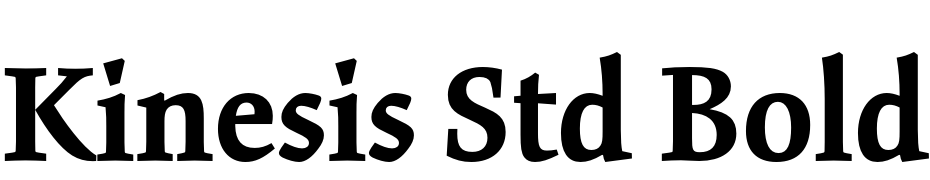 Kinesis Std Bold Font Download Free
