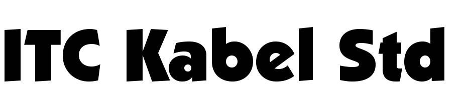 ITC Kabel Std Ultra Font Download Free