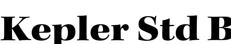 Kepler Std Black Extended Subhead Font Download Free