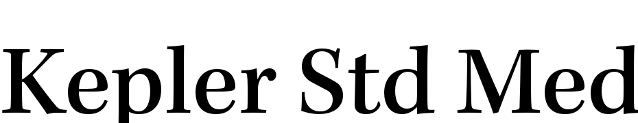 Kepler Std Medium Font Download Free