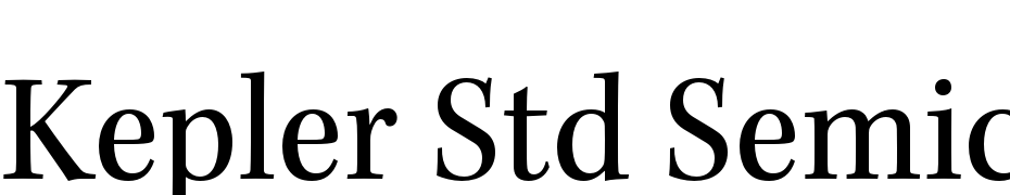 Kepler Std Semicondensed Font Download Free