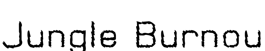 Jungle Burnout 1 Font Download Free