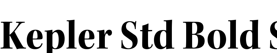 Kepler Std Bold Semicondensed Subhead Font Download Free